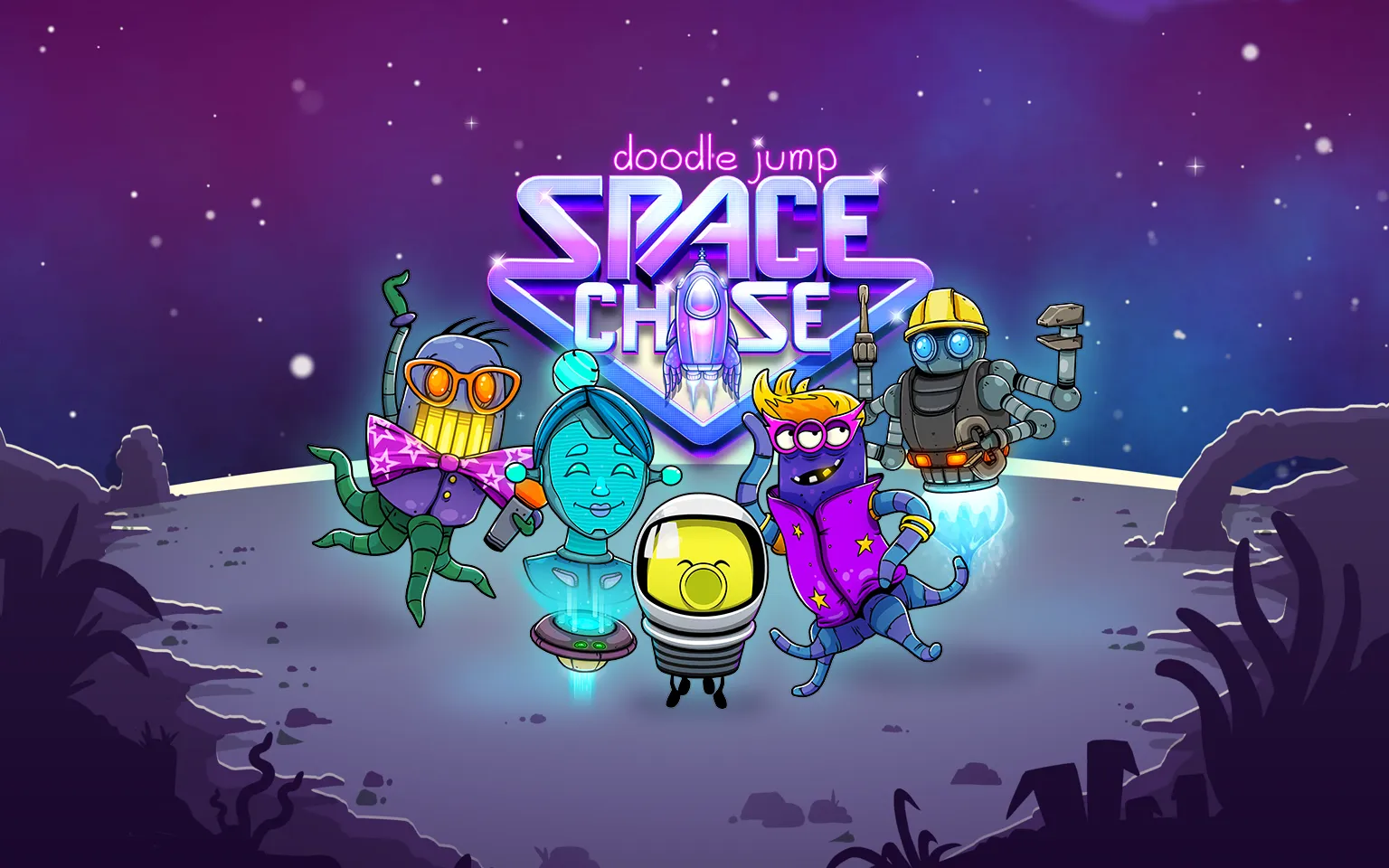 Doodle Jump Space Chase key art