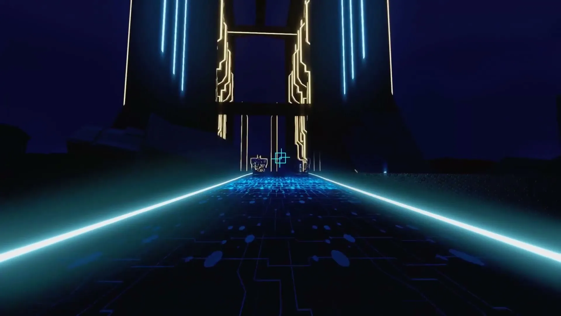 Soul Axiom, neon road into the distance