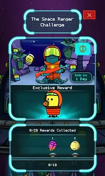 Doodle Jump Space Chase level layout, scene 2B